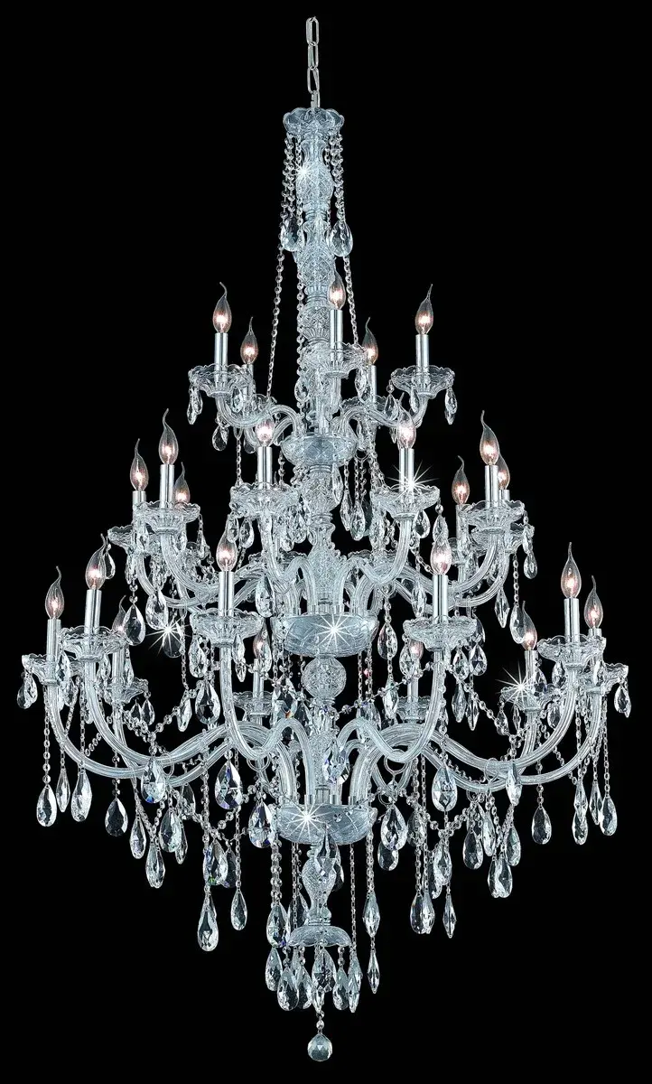 Verona 25-Light Grand Chandelier in Chrome