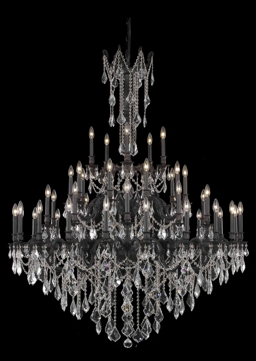 Rosalia 45 Light Chandelier in Dark Bronze