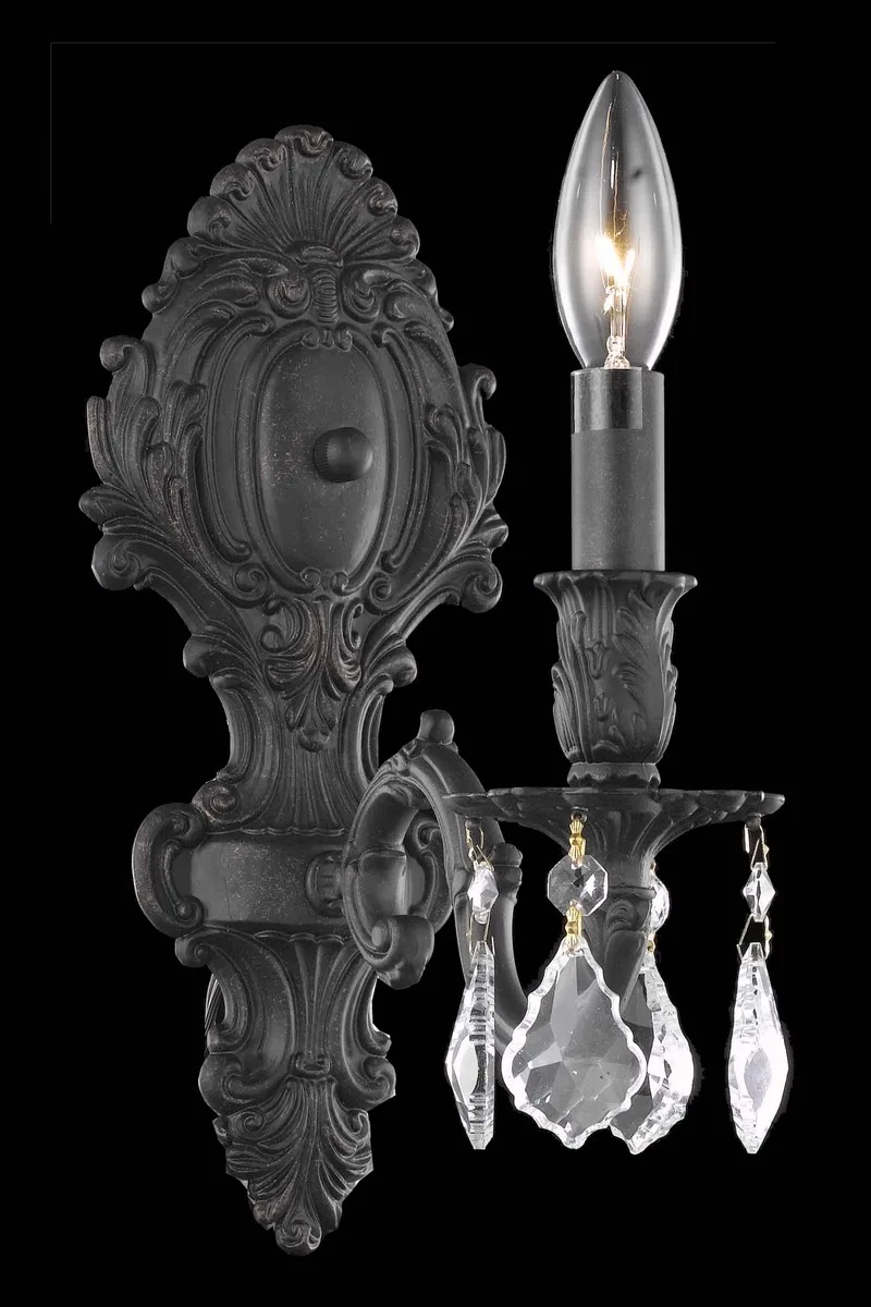 Monarch One Light Wall Sconce in Dark Bronze