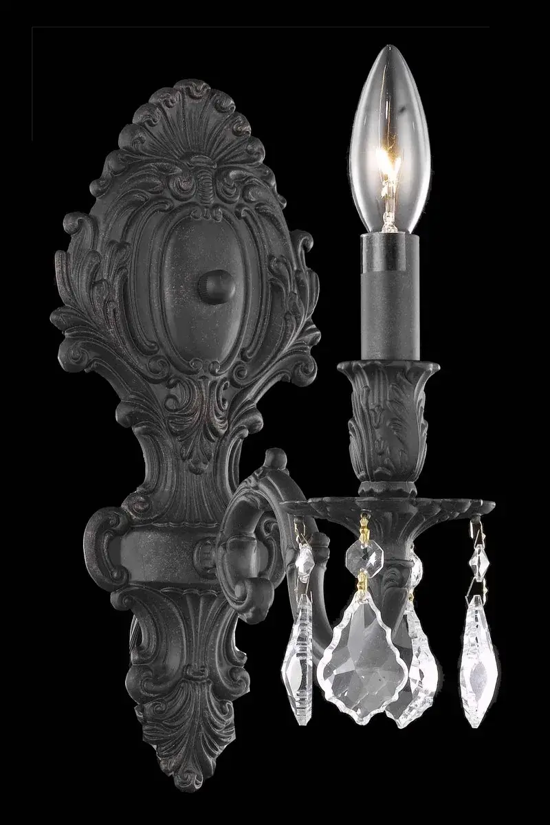 Monarch One Light Wall Sconce in Dark Bronze