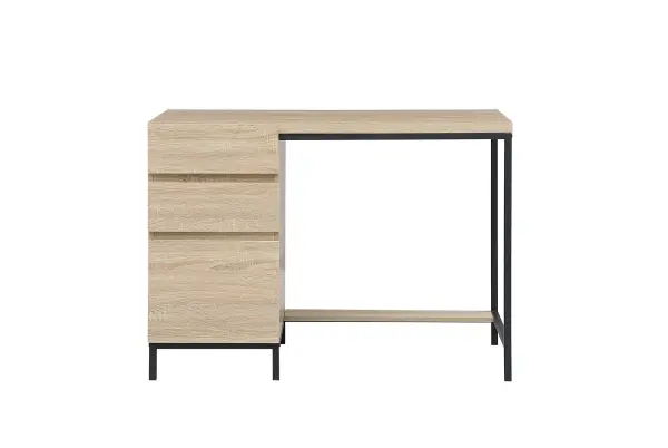 Specification Sheet
Dimensions
Length: 42"
Width: 21"
Height: 30"
Table Top Width: 21"
Specifications
Assembly Required: YES
Distressed Finish: NO
Finish (Color): Mango Wood and Black
Furniture Material: MDF
Hardware Finish: Black
Harware Material: Metal
Product Shape: Rectangle
Product Type: Desks
Product Warranty: 1 year limited
75
Wire Included: No
Shipment type: Small Parcel
Drawers
Drawers Included: Yes
Number of Drawers: 3
Shelves
Number of Shelves: No