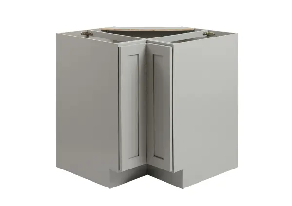 Installation Manual
Specification Sheet
Dimensions
Length: 33"
Width: 33"
Height: 34.5"
Specifications
Assembly Required: Yes
Distressed Finish: No
Finish (Color): Grey
Product Material: Rubberwood and Plywood
Product Shape: Polygon
Product Type: Kitchen Lazy Susan Corner Base Cabinet
Product Warranty: 1 year limited
Weight: 74.9
Wire Included: No
Wood Type: Rubberwood
Shipment type: Small Parcel
Drawers
Drawers Included: No
Shelves
Number of Shelves: 2