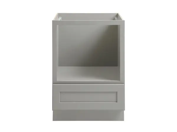 Installation Manual
Specification Sheet
Dimensions
Length: 24"
Width: 24"
Height: 34.5"
Specifications
Assembly Required: Yes
Distressed Finish: No
Finish (Color): Grey
Rubberwood and Plywood
Product Shape: Rectangle
Product Type: Kitchen Microwave Base Cabinet
Product Warranty: 1 year limited
Weight: 55.5
Wire Included: No
Wood Type: Rubberwood
Shipment type: Small Parcel
Drawers
Drawers Included: Yes
Number of Drawers: 1
Shelves
Number of Shelves: 1