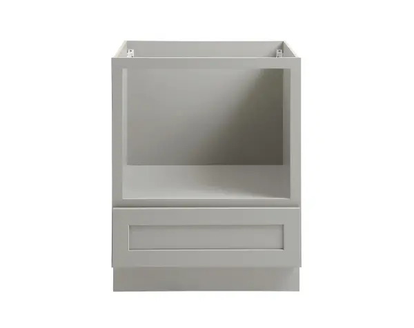 Installation Manual
Specification Sheet
Dimensions
Length: 27"
Width: 24"
Height: 34.5"
Specifications
Assembly Required: Yes
Distressed Finish: No
Finish (Color): Grey
Rubberwood and Plywood
Product Shape: Rectangle
Product Type: Kitchen Microwave Base Cabinet
Product Warranty: 1 year limited
Weight: 59.8
Wire Included: No
Wood Type: Rubberwood
Shipment type: Small Parcel
Drawers
Drawers Included: Yes
Number of Drawers: 1
Shelves
Number of Shelves: 1