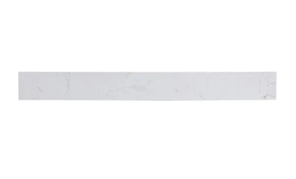 36 inch Backsplash in calacatta white designed to protect your bathroom walls from splashes and stains. Rooms: Bathroom Finish: Calacatta White Width: 0.71" Height: 3.94" Length: 36.00" Weight: 9.00 lb Material: Engineered stone Country of Origin: China Manufacturer Warranty: 1 year limited