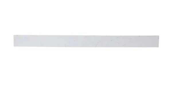48 inch Backsplash in calacatta white designed to protect your bathroom walls from splashes and stains. Rooms: Bathroom Finish: Calacatta White Width: 0.71" Height: 3.94" Length: 48.00" Weight: 12.00 lb Material: Engineered stone Country of Origin: China Manufacturer Warranty: 1 year limited