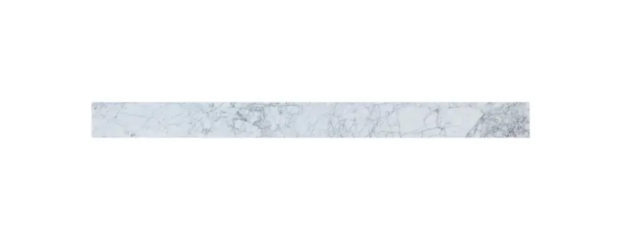 48" Carrara White Marble Backsplash