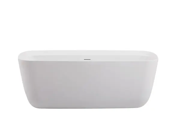 Light some candles, get the bubbles going, and let the warmth of the water soak away all of your stress and worries. With a sleek rectangular form and spacious room, this 67" glossy white bath tub will be able to provide you modernity and maximum relaxation. Collection: Calum Rooms: bathroom Finish: glossy white Width: 30.70" Height: 24.00" Length: 67.00" Weight: 92.00 lb Extension from Wall: 17.00" Material: Iron and nylon and fiberglass Country of Origin: China Manufacturer Warranty: 1 year limited Spec Sheet