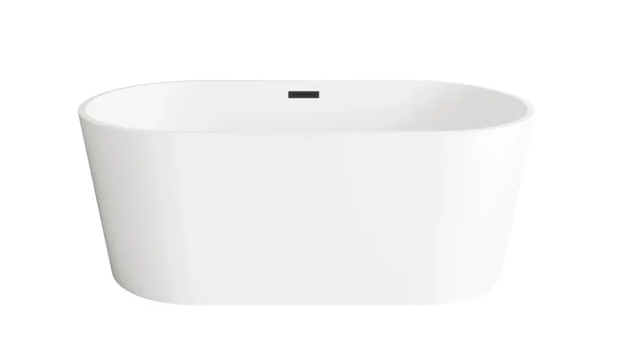 Springfield Freestanding Soaking Bathtub in Glossy White - Image 1