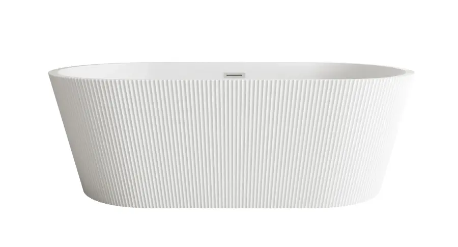 Bryant Freestanding Soaking Bathtub in Glossy White - Image 1