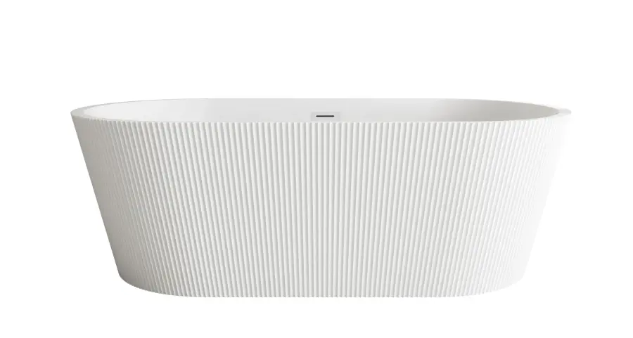 Bryant Freestanding Soaking Bathtub in Glossy White - Image 1