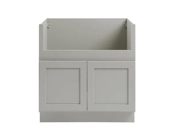 Installation Manual
Specification Sheet
Dimensions
Length: 33"
Width: 24"
Height: 34.5"
Specifications
Assembly Required: Yes
Distressed Finish: No
Finish (Color): Grey
Rubberwood and Plywood
Product Shape: Rectangle
Product Type: Kitchen Farm Sink Base Cabinet
Product Warranty: 1 year limited
Weight: 44.32
Wire Included: No
Wood Type: Rubberwood
Shipment type: Small Parcel
Drawers
Drawers Included: No