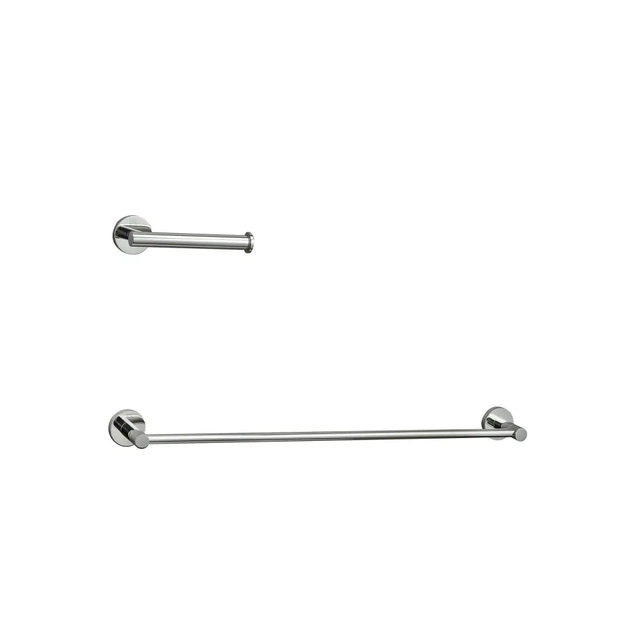 Alma 2-Piece Bathroom Hardware Set in Chrome - Image 1