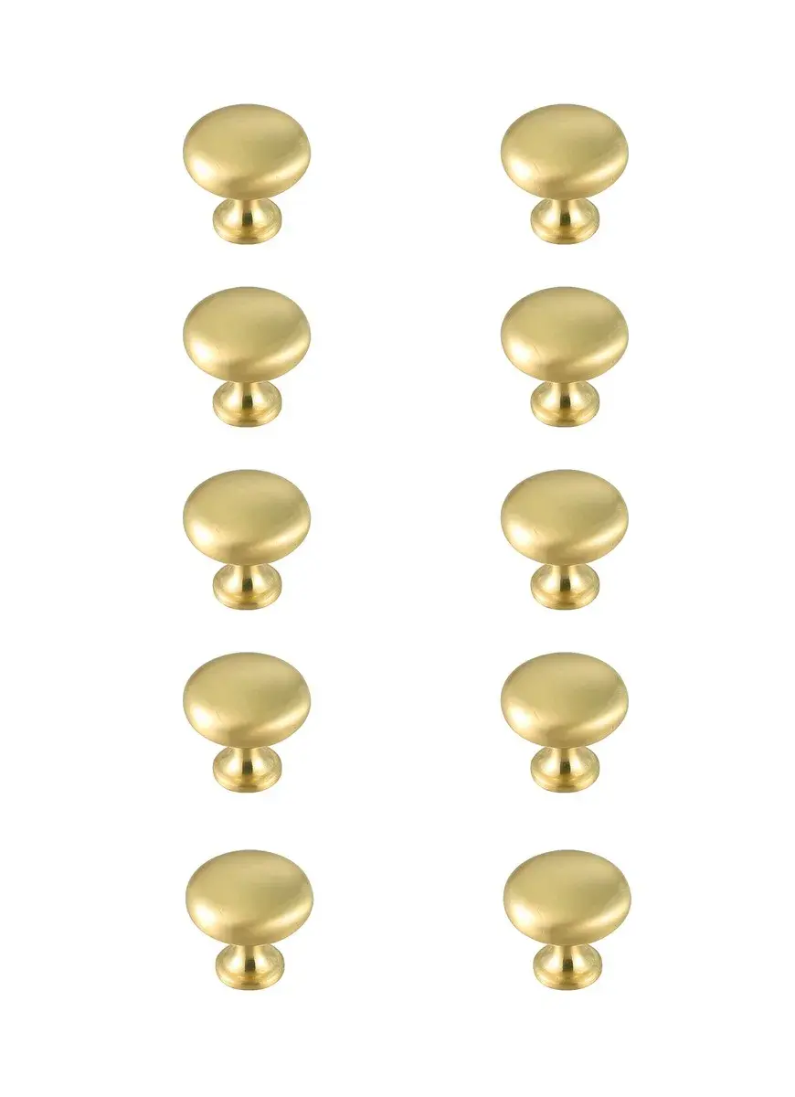 Cadon Brushed Gold Drawer Knob - 10 Pack