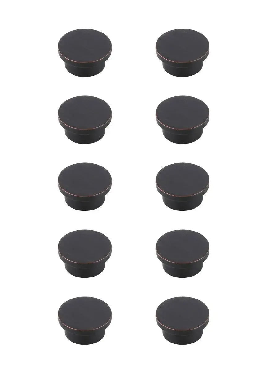 Trovon Oversized Round Drawer Knob - Oil-Rubbed Bronze (Set of 10)
