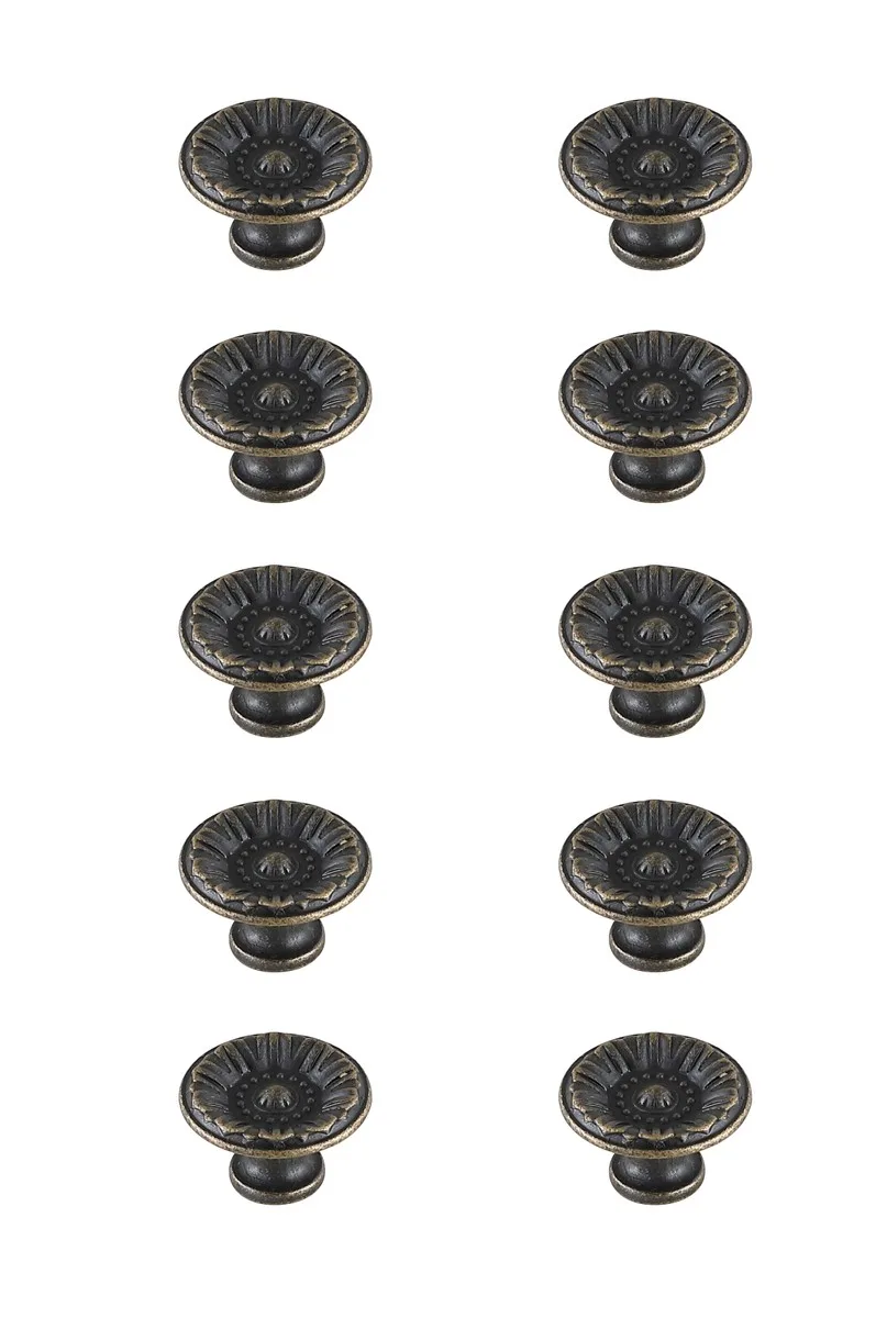 Corio Knob Multipack (Set of 10) in Antique Bronze