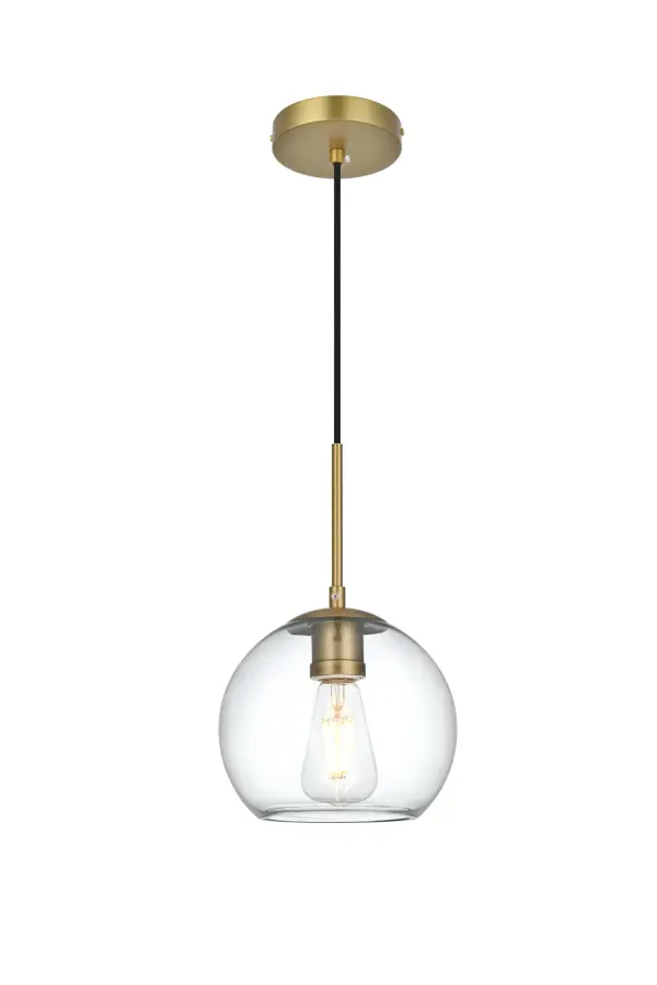Dimensions
Chain/Rod Length: 60"
Length: 8"
Width: 8"
Height: 8"
Maximum Height: 68"
Wire Length: 60"
Specifications
Assembly Required: No
Bulb Included: Not Included
Dimmable: Yes
Distressed Finish: No
Dry/Wet/Damp: Dry
ETL: YES
Finish (Color): Satin Gold and Clear
Fixture Material: Iron and Glass
Hanging Device: Cord
Hardware Finish: Satin Gold
Harware Material: Iron
Max/Nominal Watt: 40W
Number of Lights: 1
Product Type: Pendants
Product Warranty: 1 year limited
Socket Type: E26
UL & ULC Standard: No
Voltage: 110V - 125V
Wattage/Bulb: 40W
Weight: 2
Wire Included: Yes
Shipment type: Small parcel