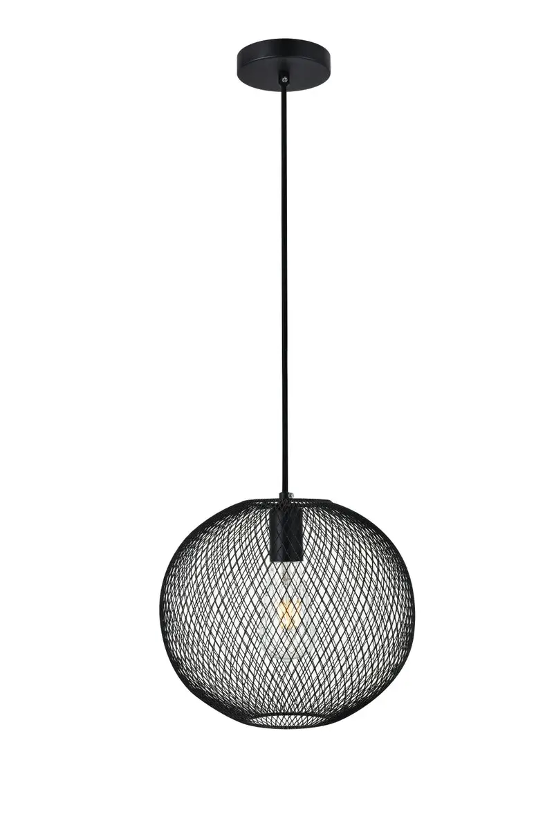 Keller One Light Pendant in Black