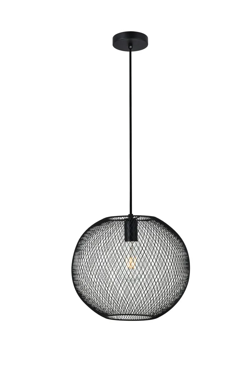 KELLER One Light Pendant in Black