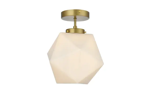Dimensions
Length: 10"
Width: 10"
Height: 12"
Wire Length: 11"
Specifications
Assembly Required: No
Bulb Included: Not Included
Dimmable: Yes
Distressed Finish: No
Dry/Wet/Damp: Dry
ETL: YES
Finish (Color): Satin Gold and Frosted white
Fixture Material: Iron and Glass
Hardware Finish: Satin Gold
Harware Material: Iron
Max/Nominal Watt: 40W
Number of Lights: 1
Product Type: Flush Mounts
Product Warranty: 1 year limited
Socket Type: E26
UL & ULC Standard: No
Voltage: 110V - 125V
Wattage/Bulb: 40W
Weight: 3
Wire Included: Yes
Shipment type: Small parcel