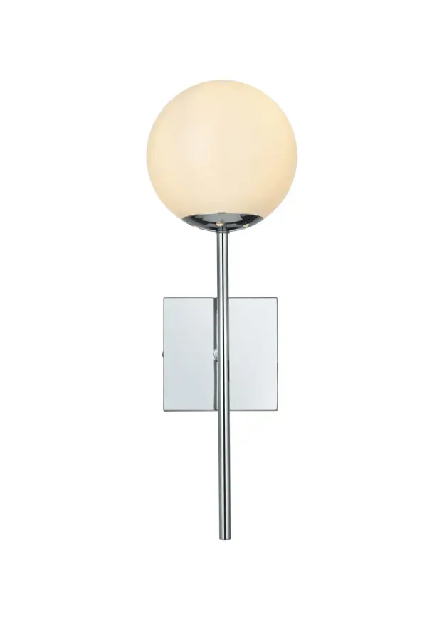 Dimensions
Length: 6"
Width: 6"
Height: 18"
Extension: 7"
Wire Length: 11"
Specifications
Assembly Required: No
Bulb Included: Not Included
Dimmable: Yes
Distressed Finish: No
Dry/Wet/Damp: Damp
ETL: YES
Finish (Color): Chrome
Fixture Material: Iron and Glass
Hardware Finish: Satin Gold
Harware Material: Iron
Max/Nominal Watt: 40W
Number of Lights: 1
Product Type: Vanity Lights
Product Warranty: 1 year limited
Socket Type: E12
UL & ULC Standard: No
Voltage: 110V - 125V
Wattage/Bulb: 40W
Weight: 1
Wire Included: Yes
Shipment type: Small parcel