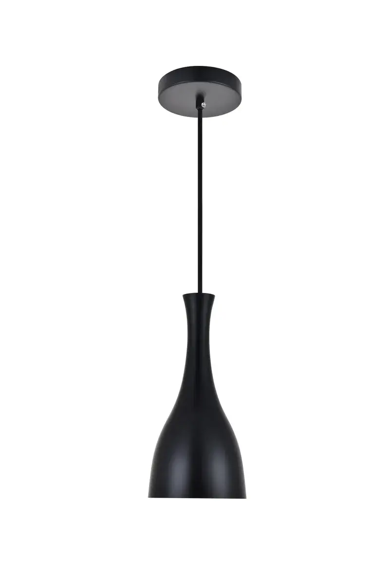 Aiken One Light Pendant in Black