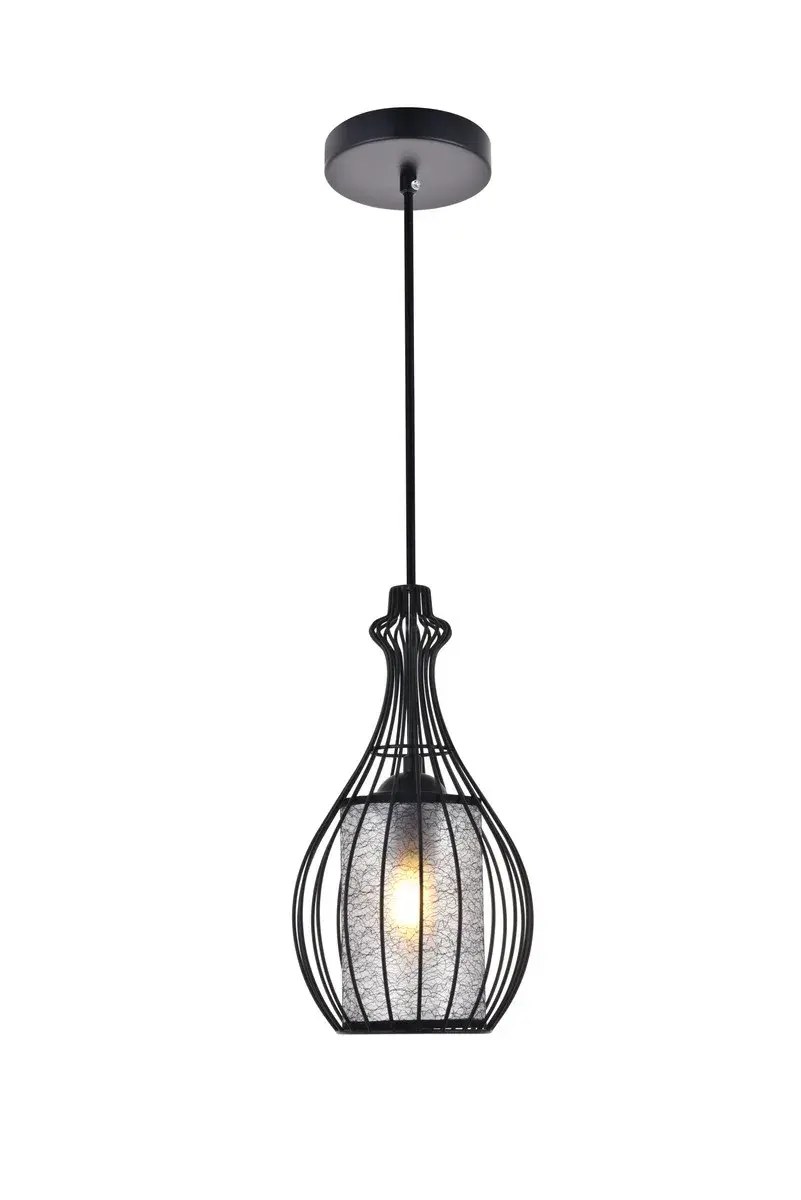 Miya One Light Pendant in Black