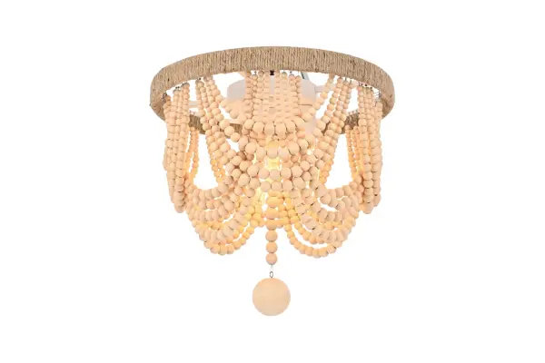 Dimensions
Length: 12"
Width: 12"
Height: 11"
Specifications
Assembly Required: Yes
Bulb Included: No
Bulb Shape: B10
Dimmable: Yes
Distressed Finish: No
Dry/Wet/Damp: Dry
ETL: Yes
Finish (Color): Beige
Fixture Material: Iron, Rope, And Wood
Hardware Finish: White
Harware Material: Iron
Max/Nominal Watt: 120W
Number of Lights: 3
Product Shape: Round
Product Type: Flush Mounts
Product Warranty: 1 year limited
Socket Type: E12
UL & ULC Standard: No
Voltage: 110V - 125V
Wattage/Bulb: 40W
5
Wire Included: No
Shipment type: Small parcel
