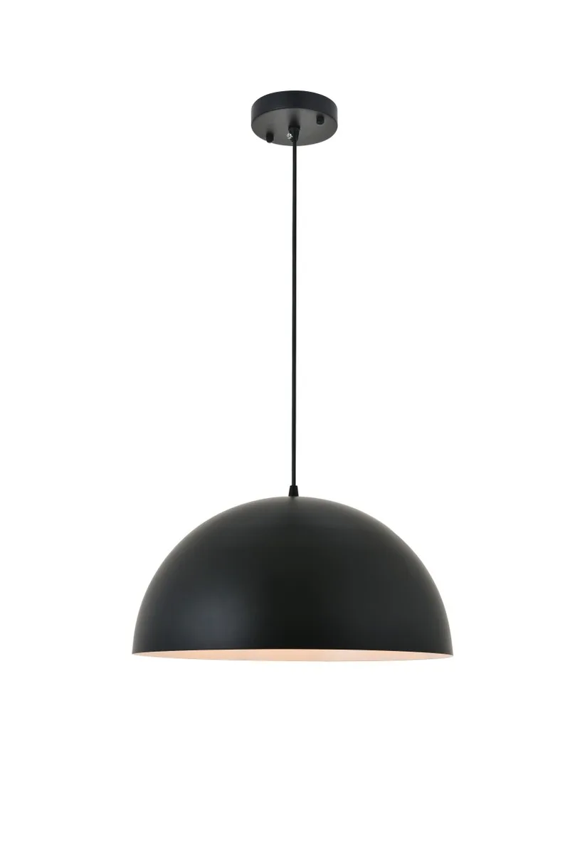 Forte One Light Pendant in black