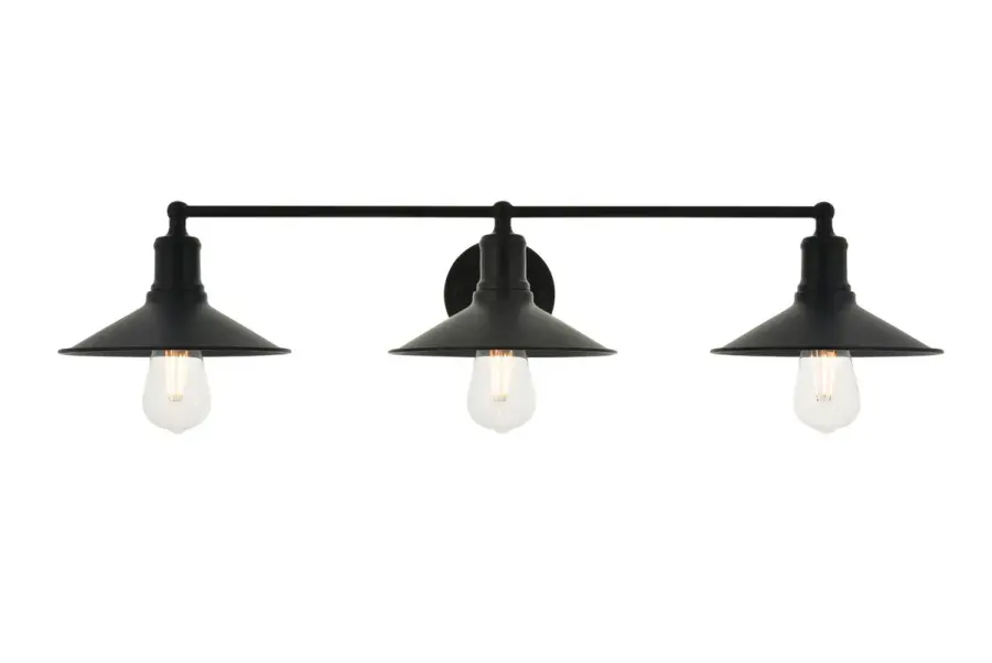 Etude 3-Light Wall Sconce in Black