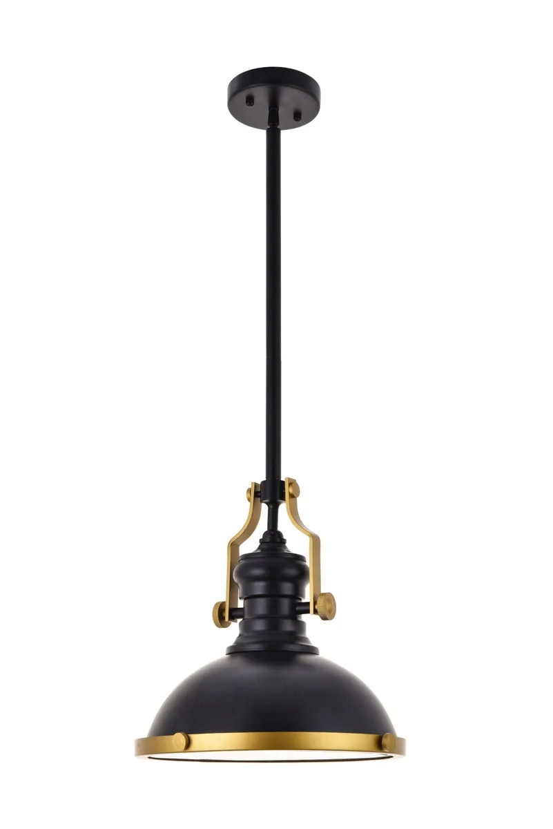 Eamon One Light Pendant in Matte black