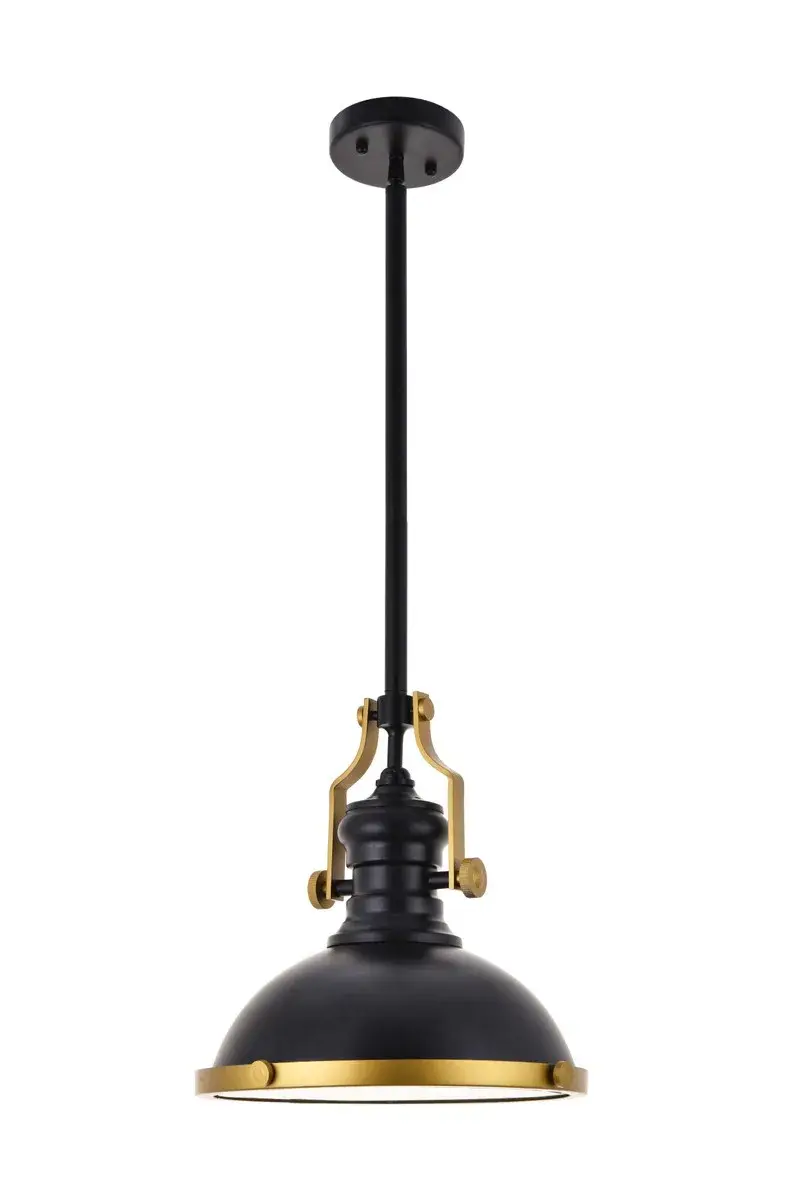 Eamon One Light Pendant in Matte Black
