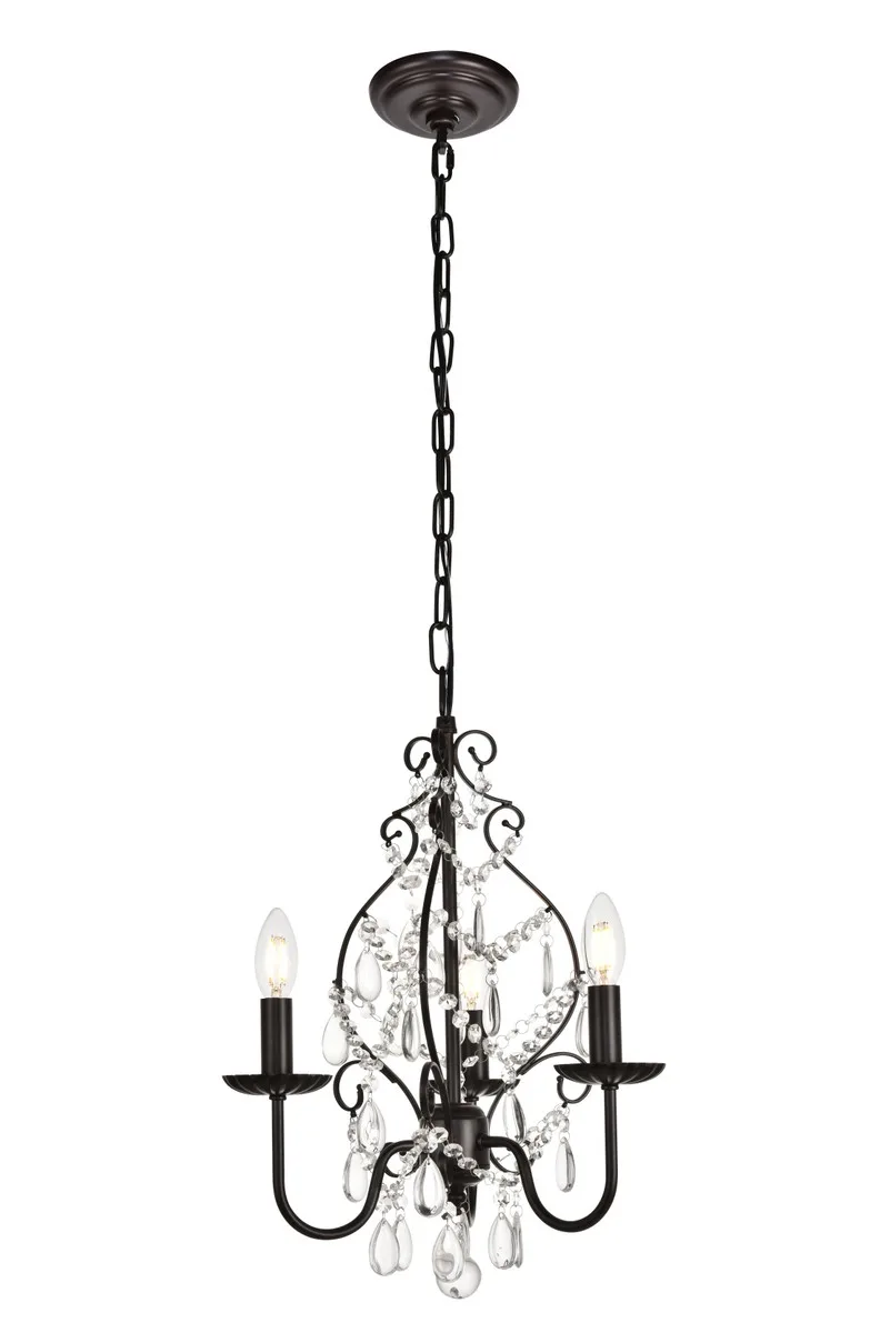 BLAISE Three Light Pendant in Oil rubbed bronze