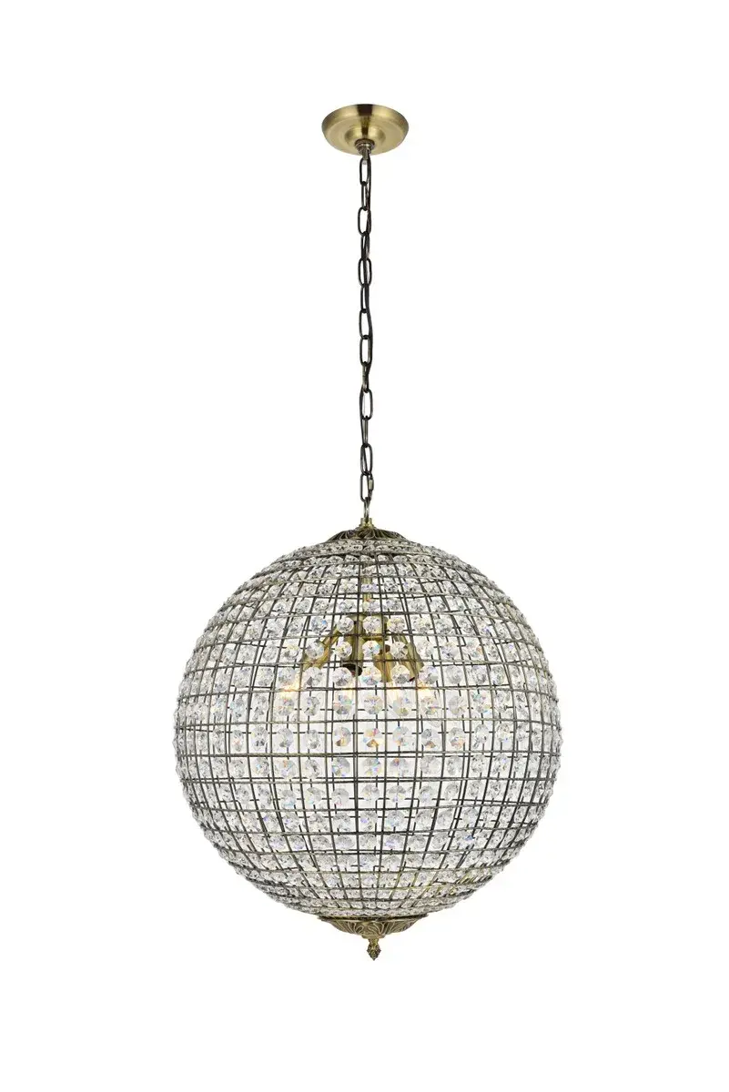 Earlene Four Light Pendant in Antique Bronze