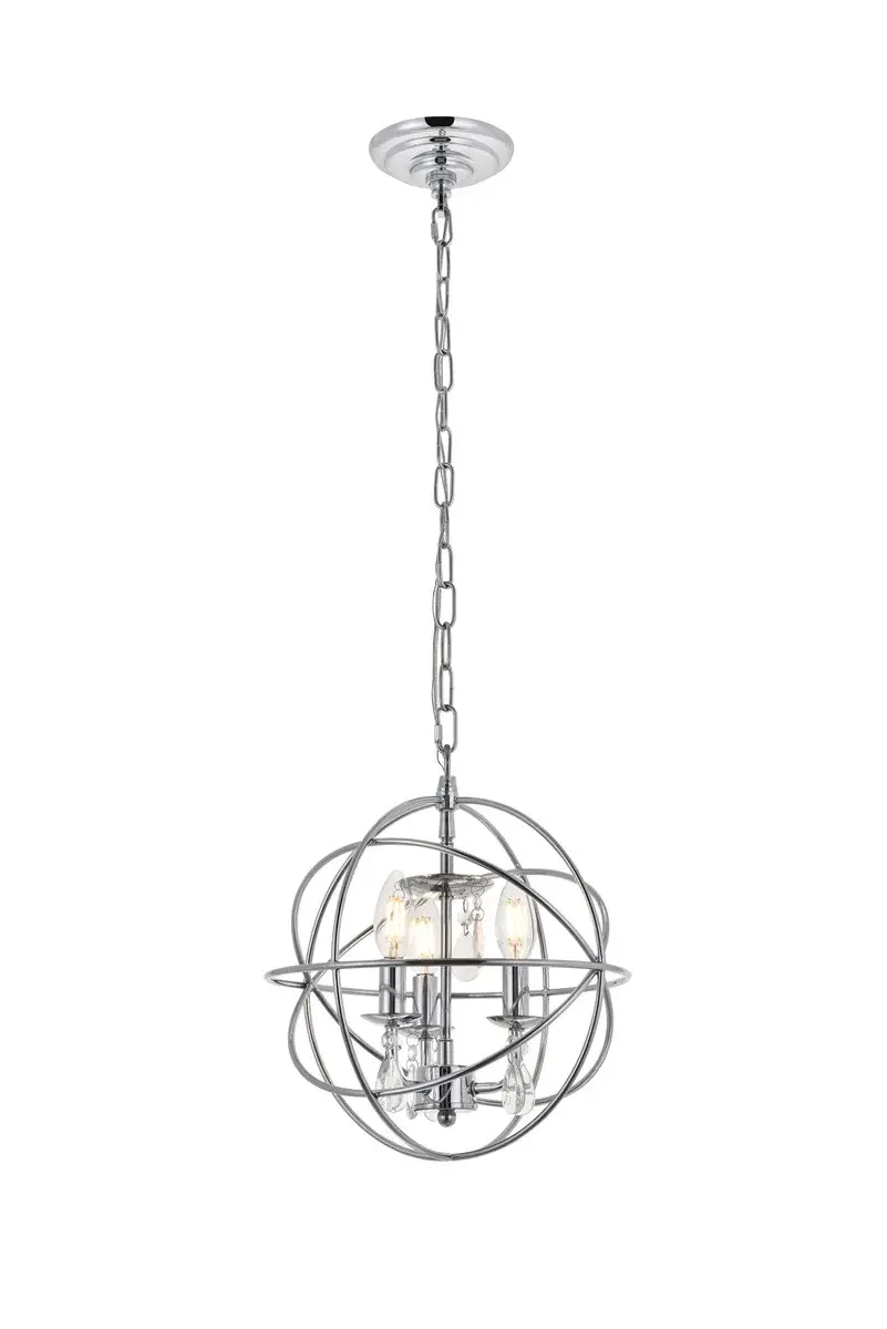 Wallace 3-Light Crystal Pendant in Chrome