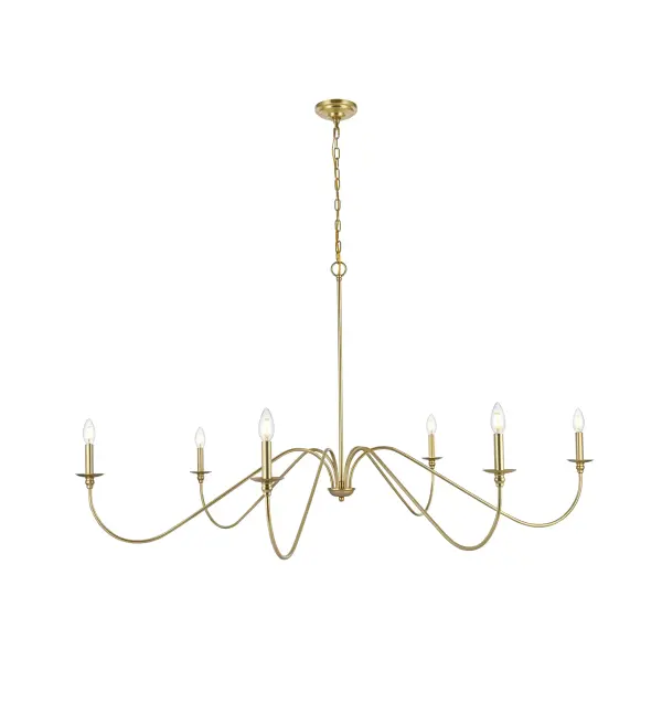 Dimensions
Chain/Rod Length: 60"
Length: 60"
Width: 60"
Height: 31"
Maximum Height: 93"
Wire Length: 79"
Specifications
Assembly Required: yes
Bulb Included: No
Dimmable: Yes
Distressed Finish: No
Dry/Wet/Damp: Dry
ETL: YES
Finish (Color): Brass
Fixture Material: Iron
Hanging Device: Chain
Hardware Finish: Brass
Harware Material: iron
Max/Nominal Watt: 240W
Number of Lights: 6
Product Type: Chandeliers
Product Warranty: 1 year limited
Socket Type: E12
UL & ULC Standard: No
Voltage: 110V - 125V
Wattage/Bulb: 40W
Weight: 8
Wire Included: Yes
Shipment type: Oversized Ground
US Shipping Cost: $38.00