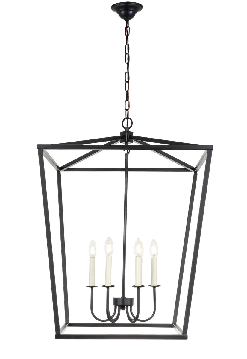Maddox Six Light Chandelier in Black