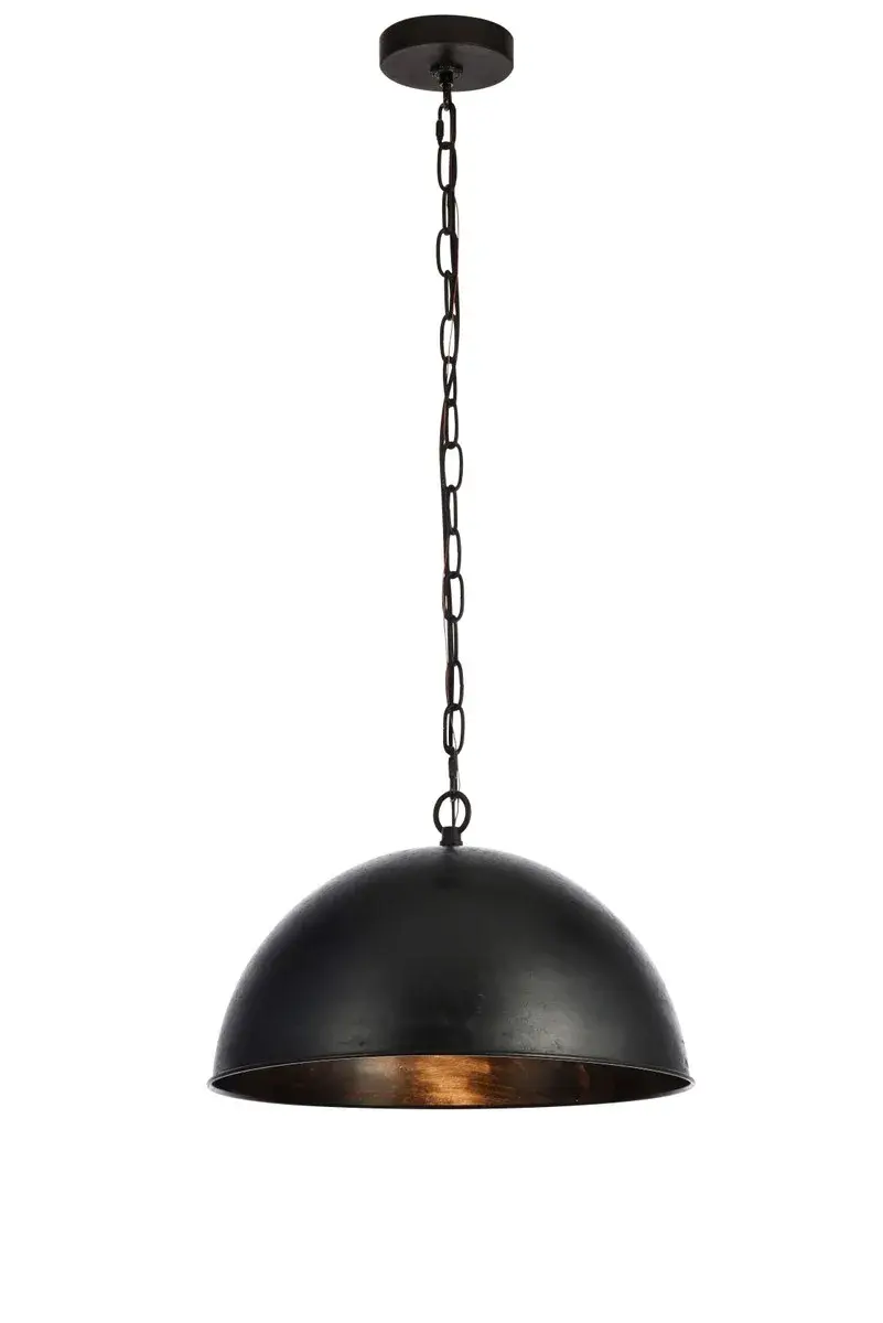 Merce One Light Pendant in Vintage Black