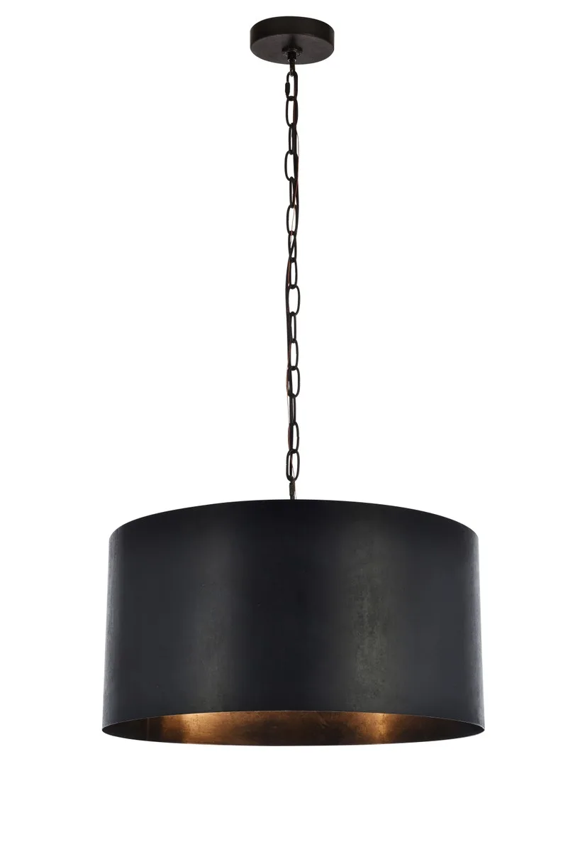Miro Three Light Pendant in Vintage Black