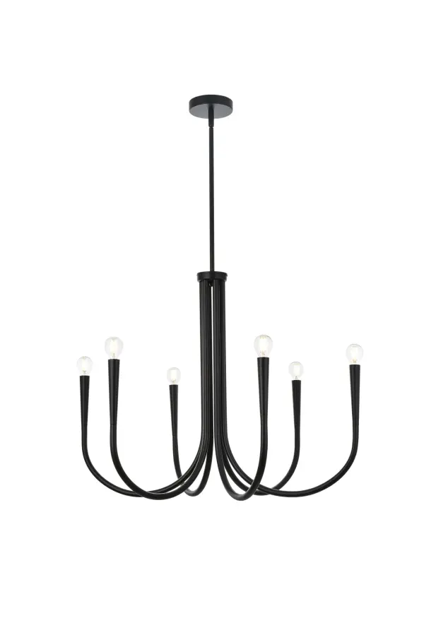 Dimensions
Chain/Rod Length: 46"
Length: 30"
Width: 30"
Height: 23"
Maximum Height: 71"
Wire Length: 56"
Specifications
Assembly Required: Yes
Bulb Included: No
Dimmable: Yes
Distressed Finish: No
Dry/Wet/Damp: Dry
ETL: yes
Finish (Color): Black
Fixture Material: Iron
Hanging Device: Rod
Hardware Finish: Black
Harware Material: Iron
Max/Nominal Watt: 240W
Number of Lights: 6
Product Type: Chandeliers
Product Warranty: 1 year limited
Socket Type: E12
UL & ULC Standard: No
Voltage: 110V
Wattage/Bulb: 40W
Weight: 8
Wire Included: Yes
Shipment type: Small Parcel
US Shipping Cost: $21.00