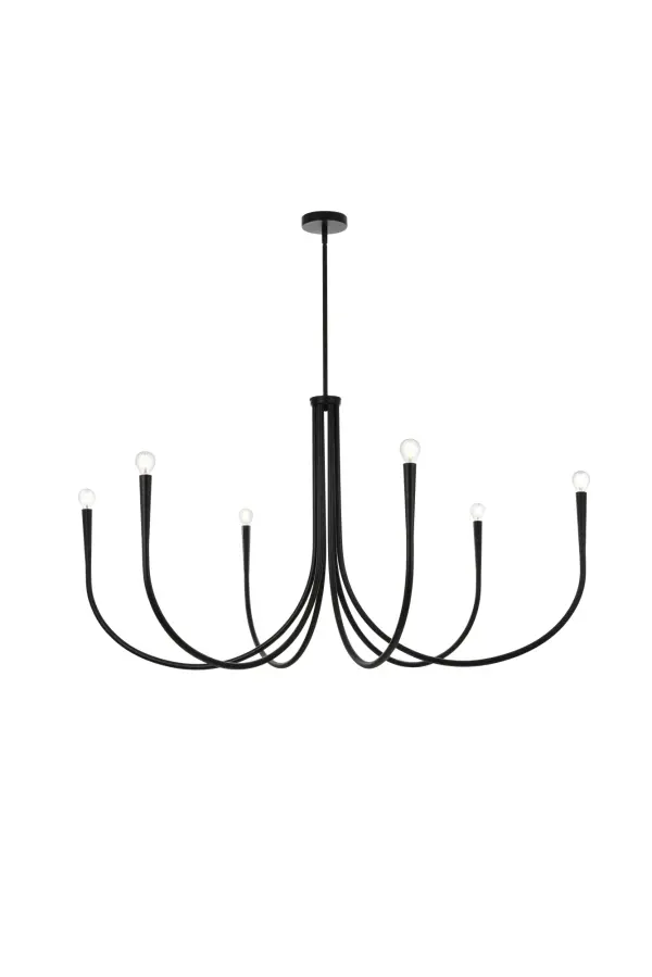 Dimensions
Chain/Rod Length: 46"
Length: 55"
Width: 55"
Height: 28"
Maximum Height: 76"
Wire Length: 56"
Specifications
Assembly Required: Yes
Bulb Included: No
Dimmable: Yes
Distressed Finish: No
Dry/Wet/Damp: Dry
ETL: yes
Finish (Color): Black
Fixture Material: Iron
Hanging Device: Rod
Hardware Finish: Black
Harware Material: Iron
Max/Nominal Watt: 240W
Number of Lights: 6
Product Type: Chandeliers
Product Warranty: 1 year limited
Socket Type: E12
UL & ULC Standard: No
Voltage: 110V
Wattage/Bulb: 40W
Weight: 11
Wire Included: Yes
Shipment type: Small Parcel
US Shipping Cost: $116.00