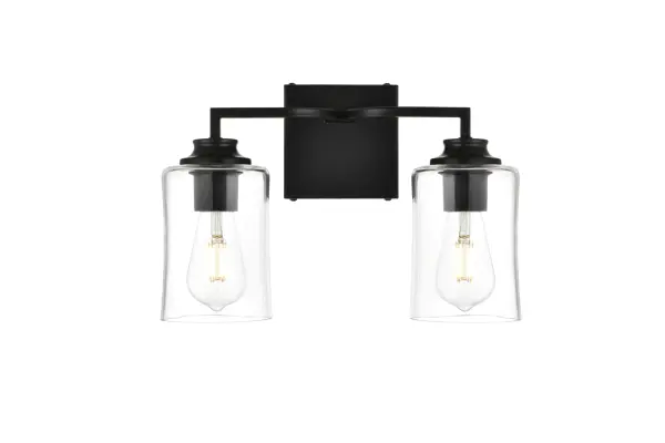Specification Sheet
Dimensions
Length: 6"
Width: 14"
Height: 9"
Extension: 6"
Wire Length: 8"
Depth: 6"
Specifications
Assembly Required: Yes
Bulb Included: No
#N/A
Dimmable: Yes
Distressed Finish: No
Dry/Wet/Damp: Damp
ETL: yes
Finish (Color): Black and Clear
Fixture Material: Iron and Glass
Hardware Finish: Black
Harware Material: Iron
Max/Nominal Watt: 80W
Number of Lights: 2
Product Type: Vanity Lights
Product Warranty: 1 year limited
Socket Type: E26
Voltage: 110V
Wattage/Bulb: 40W
Weight: 3
Wire Included: Yes
Shipment type: Small Parcel
US Shipping Cost: $13.00