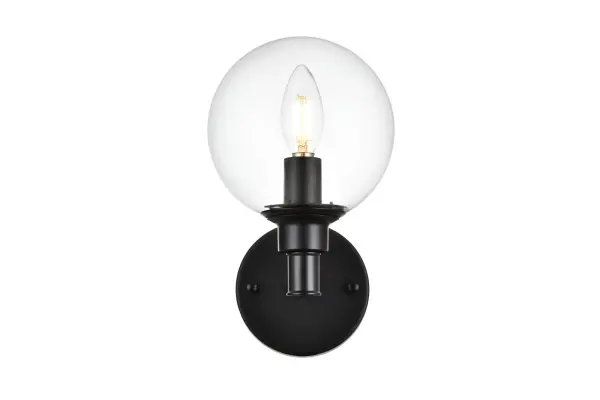 Specification Sheet
Dimensions
Length: 7.7"
Width: 6"
Height: 10"
Extension: 8"
Wire Length: 8"
Depth: 8"
Specifications
Assembly Required: Yes
Bulb Included: No
#N/A
Dimmable: Yes
Distressed Finish: No
Dry/Wet/Damp: Damp
ETL: yes
Finish (Color): Black and Clear
Fixture Material: Iron and Glass
Hardware Finish: Black
Harware Material: Iron
Max/Nominal Watt: 40W
Number of Lights: 1
Product Type: Vanity Lights
Product Warranty: 1 year limited
Socket Type: E12
Voltage: 110V
Wattage/Bulb: 40W
Weight: 2
Wire Included: Yes
Shipment type: Small Parcel
US Shipping Cost: $13.00