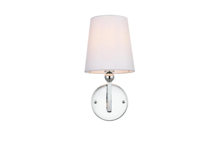 Colson One Light Bath Sconce in Chrome and Clear - Image 1