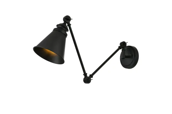 Specification Sheet
Dimensions
Length: 15.7"
Width: 6"
Height: 18"
Extension: 16"
Wire Length: 8"
Depth: 16"
Specifications
Assembly Required: Yes
Bulb Included: No
#N/A
Dimmable: Yes
Distressed Finish: No
Dry/Wet/Damp: Damp
ETL: yes
Finish (Color): Black
Fixture Material: Metal
Hardware Finish: Black
Harware Material: Iron
Max/Nominal Watt: 40W
Number of Lights: 1
Product Type: Vanity Lights
Product Warranty: 1 year limited
Socket Type: E26
Voltage: 110V
Wattage/Bulb: 40W
Weight: 3
Wire Included: Yes
Shipment type: Small Parcel
US Shipping Cost: $13.00