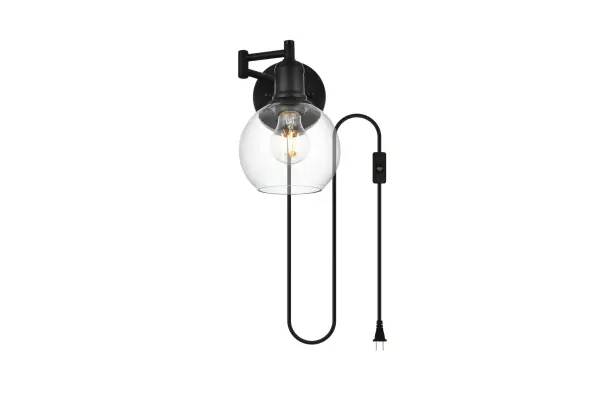 Specification Sheet
Dimensions
Length: 11.8"
Width: 6"
Height: 9"
Extension: 12"
Wire Length: 72.8"
Depth: 12"
Specifications
Assembly Required: Yes
Bulb Included: No
#N/A
Distressed Finish: No
Dry/Wet/Damp: Damp
ETL: yes
Finish (Color): Black and Clear
Fixture Material: Iron and Glass
Hardware Finish: Black
Harware Material: Iron
Max/Nominal Watt: 40W
Number of Lights: 1
Product Type: Vanity Lights
Product Warranty: 1 year limited
Socket Type: E26
Voltage: 110V
Wattage/Bulb: 40W
Weight: 2
Wire Included: Yes
Shipment type: Small Parcel
US Shipping Cost: $13.00