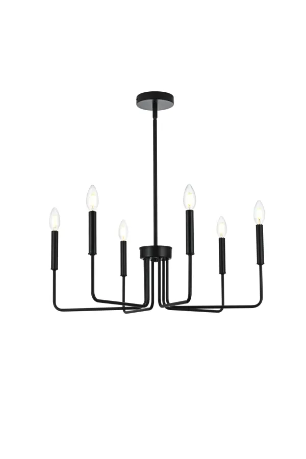 Dimensions
Chain/Rod Length: 46"
Length: 26"
Width: 26"
Height: 10"
Maximum Height: 56"
Wire Length: 56"
Specifications
Assembly Required: Yes
Bulb Included: No
#N/A
Crystal/Glass Color: Clear
Dimmable: Yes
Distressed Finish: N/A
Dry/Wet/Damp: Dry
ETL: yes
Finish (Color): Black
Fixture Material: Iron
Hanging Device: Rod
Hardware Finish: Black
Harware Material: Iron
Max/Nominal Watt: 240W
Number of Lights: 6
#N/A
Product Type: Pendants
Product Warranty: 1 year limited
Socket Type: E12
UL & ULC Standard: No
Voltage: 110V
Wattage/Bulb: 40W
Weight: 5
Wire Included: Yes
Shipment type: Small Parcel
US Shipping Cost: $13.00
