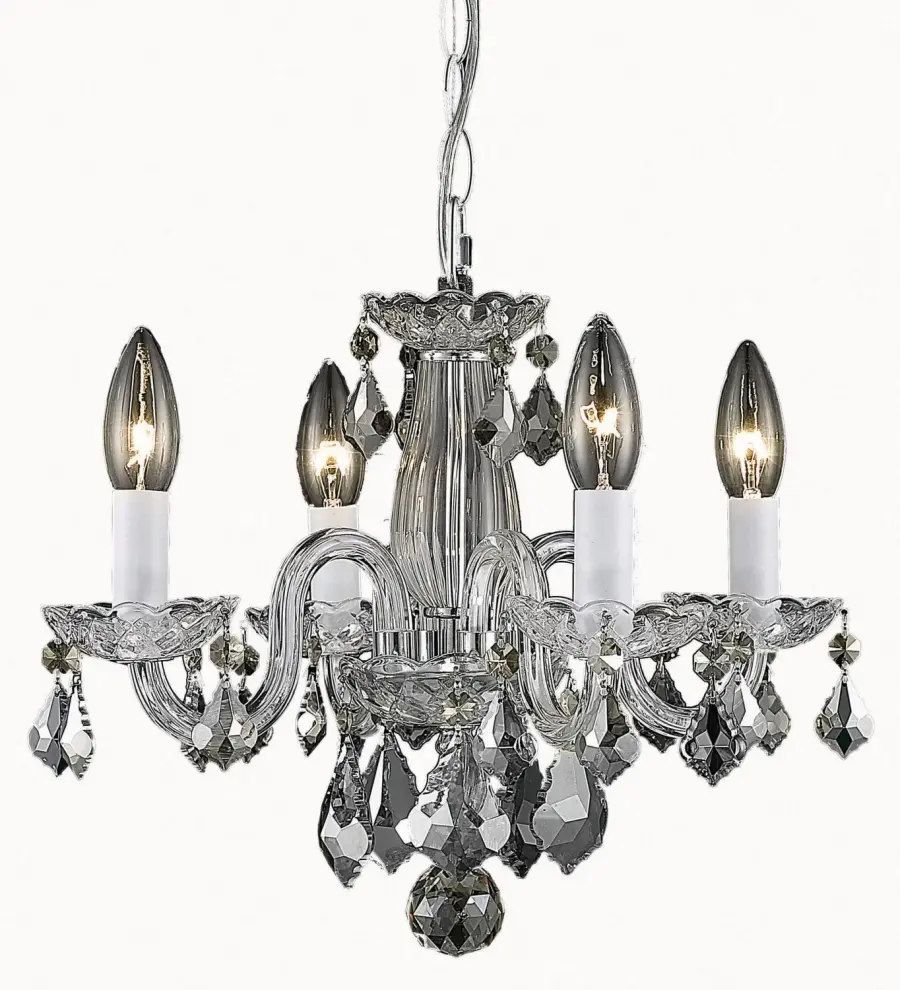 Azalea Four Light Pendant in Chrome