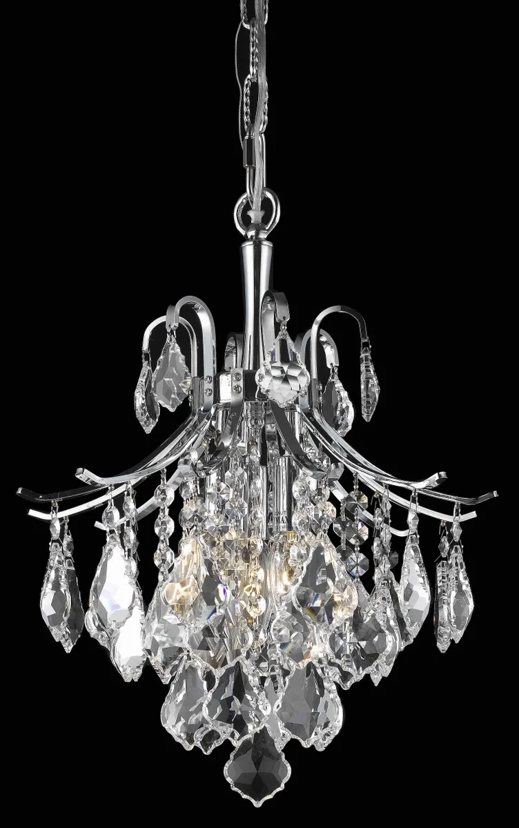 Amelia Three Light Pendant in Chrome
