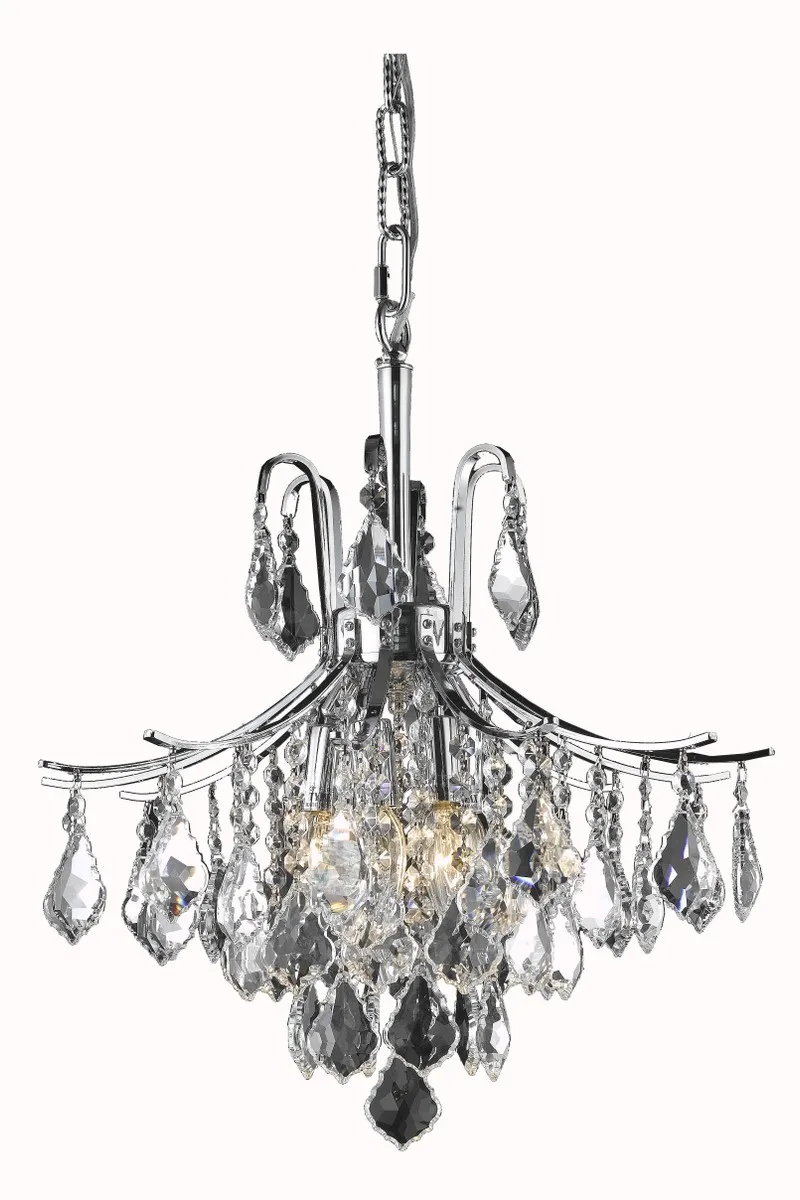 Amelia Six Light Pendant in Chrome